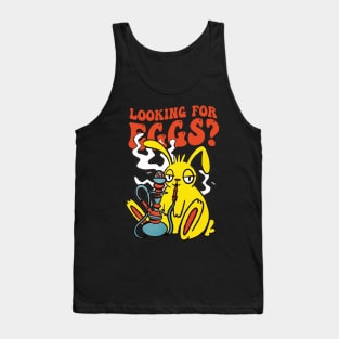 Looking For Eggs Funny Easter Bunny Hookah Tank Top